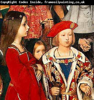 Richard Burchett Erasmus of Rotterdam visiting the children of Henry VII at Eltham Palace in 1499 and presenting Prince Henry with a written tribute.